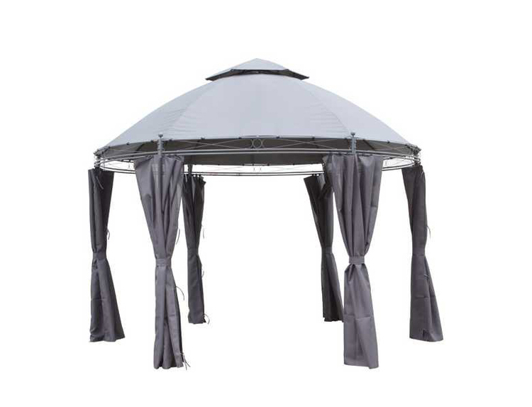 Imagen de Pérgola de jardín Pure Garden & Living Capri Ø350cm gris