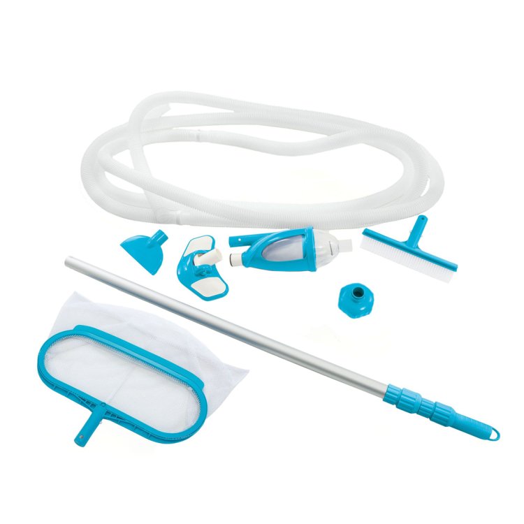 Imagen de INTEX™ Kit de mantenimiento para piscina Deluxe - Ø 29,8 mm conexión (mango telescópico incluido)