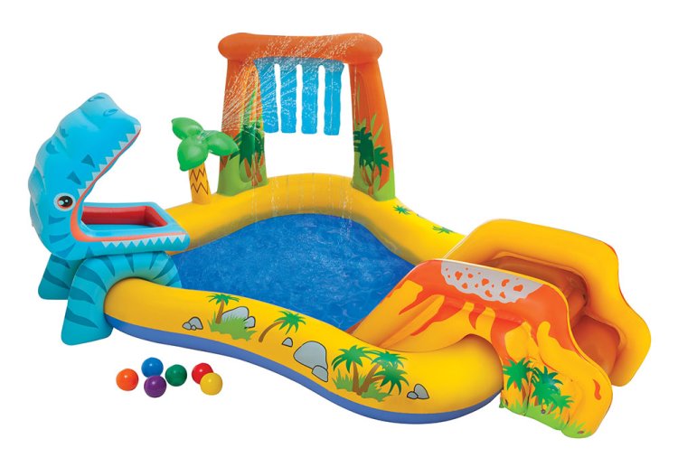 Imagen de Intex Playcenter Dinosaur zona piscina