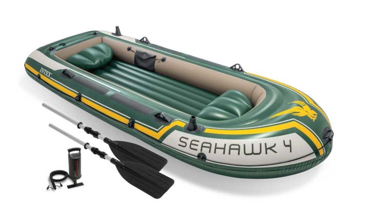 Imagen de Barca hinchable Intex - Set Seahawk 4 (bomba y remos incluidos)