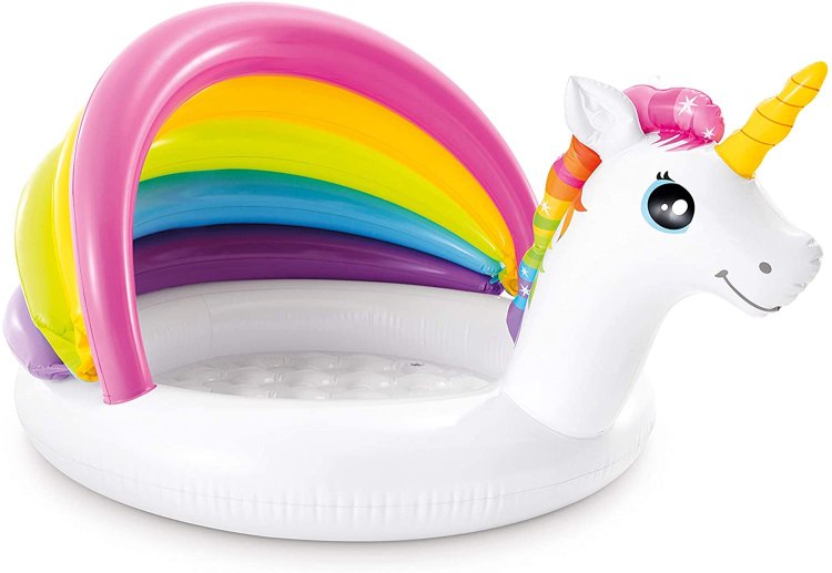 Imagen de Piscina para bebés unicornio Intex